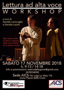 Locandina Workshop Lettura a Alta Voce